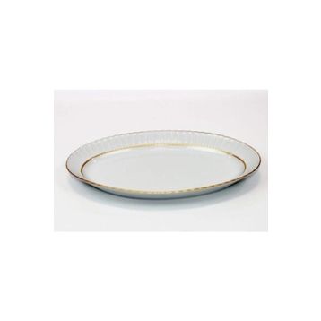 Güral Porselen Sedef Çift File 25 cm Kayık Tabak