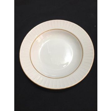 Güral Porselen Sedef Mat 22 cm 6'lı Çukur Tabak