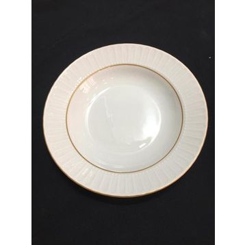 Güral Porselen Sedef Mat 22 cm 6'lı Çukur Tabak