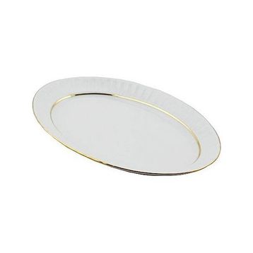 Güral Porselen Sedef Yaldızlı 30 cm Kayık Tabak
