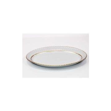 Güral Porselen Sedef Yaldızlı 30 cm Kayık Tabak
