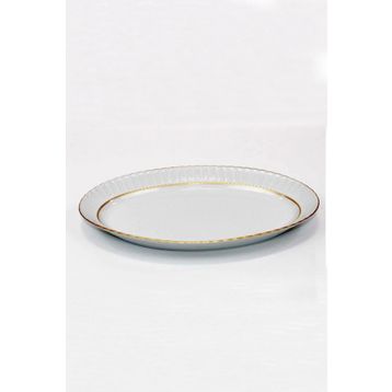 Güral Porselen Sedef Yaldızlı 30 cm Kayık Tabak