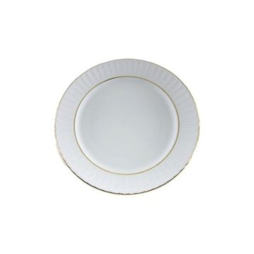 Güral Porselen Yaldızlı 12'li 19 cm Çukur Yemek Tabağı