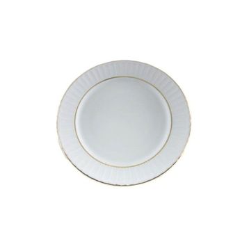 Güral Porselen Yaldızlı 12'li 19 cm Çukur Yemek Tabağı