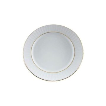 Güral Porselen Yaldızlı 12'li 19 cm Çukur Yemek Tabağı