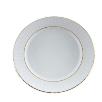Güral Porselen Yaldızlı 17 cm 12 Adet Çukur Yemek Tabağı