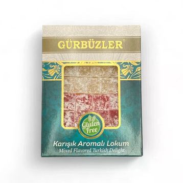 Gürbüzler 500 gr Glutensiz Karışık Aromalı Lokum