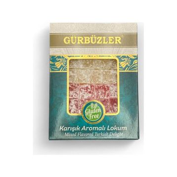 Gürbüzler 500 gr Glutensiz Karışık Aromalı Lokum