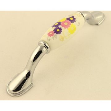 Gürçay Çiğdem 96 mm Krom Porselen Kulp