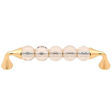 Gürçay İris Kristal 2x128 mm Altın Kulp