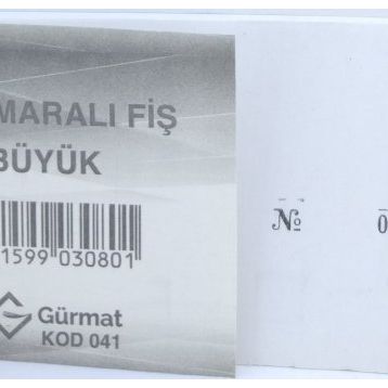 Gürmat Büyük Numaralı Fiş