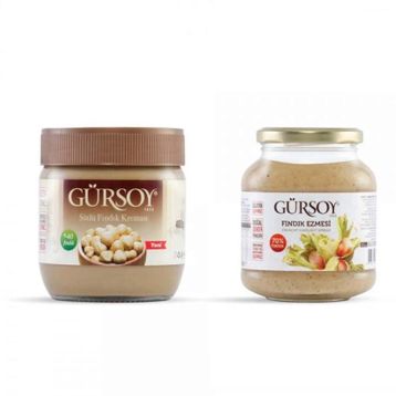 Gürsoy Sütlü Fındık Kreması 400 gr - Gürsoy Fındık Ezmesi 320 g