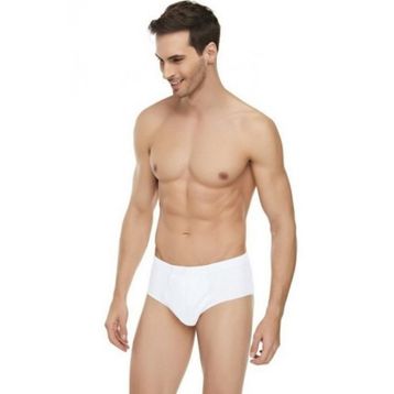 Güryıldız 24501 Beyaz 12 Adet Erkek Büyük Beden Penye Slip Külot
