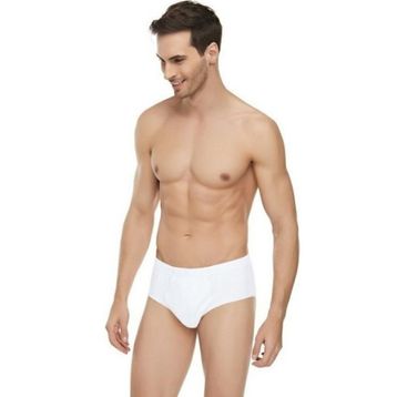 Güryıldız 24501 Beyaz 12 Adet Erkek Büyük Beden Penye Slip Külot