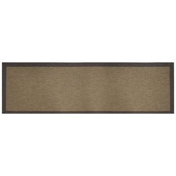 Güven Collection Nature Rustic Kahverengi 80x300 cm Bordürlü Sisal Halı