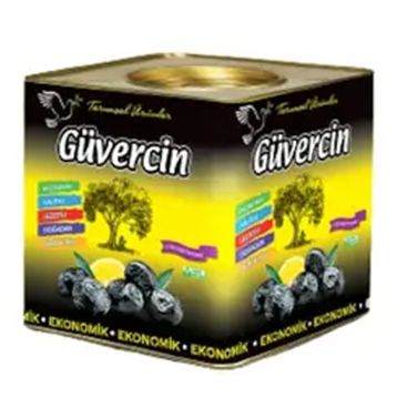 Güvercin Gemlik 2 kg 321- 380 Kalibre Teneke Siyah Zeytin