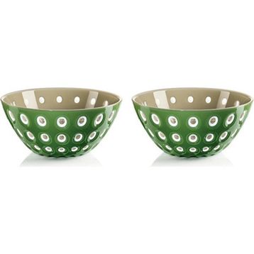 Guzzini Le Murrine 12 cm Yeşil Kahverengi 2'li Kase