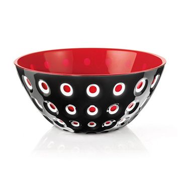 Guzzini Le Murrine 25 cm Kırmızı Kahverengi Kase