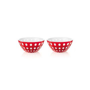 Guzzini Le Murrine Kırmızı Beyaz 2'li Kase