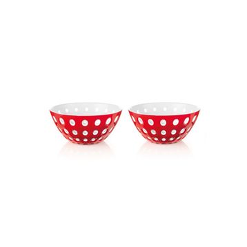 Guzzini Le Murrine Kırmızı Beyaz 2'li Kase