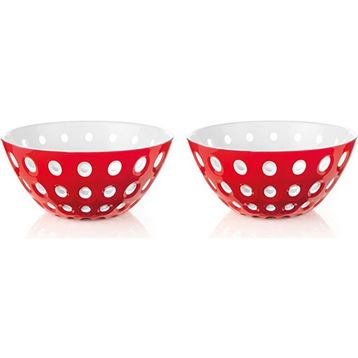 Guzzini Le Murrine Kırmızı Beyaz 2'li Kase
