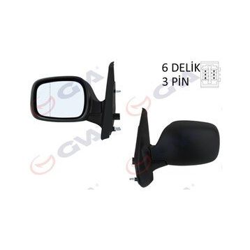 Gva 1016131 Kangoo 01 Elektrik Isıtmalı Asferik Sol Dış Dikiz Aynası