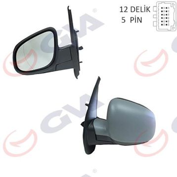 Gva 1016321 Kangoo-Citan13 Elektrik Isıtmalı Astarlı Asferik Sol Dış Dikiz Aynası