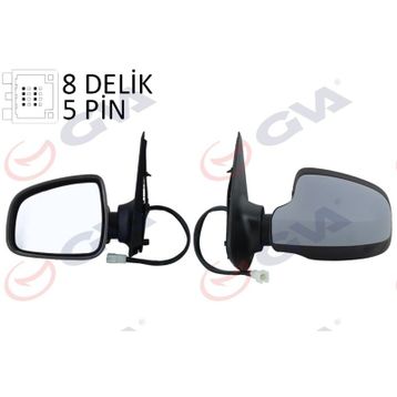 Gva 1019167 Sandero Stepway 12 Elektrik Isıtmalı Konveks Sol Dış Dikiz Aynası