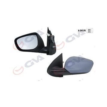 Gva 1043383 C-Elysee 301 13 Elektrikli Isıtmalı Astarlı Konveks Sol Dış Dikiz Aynası
