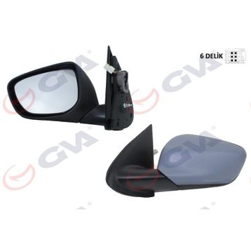 Gva 1043383 C-Elysee 301 13 Elektrikli Isıtmalı Astarlı Konveks Sol Dış Dikiz Aynası
