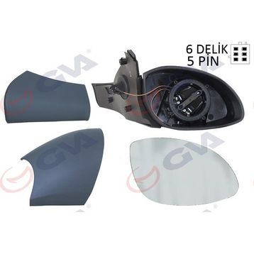 Gva 1090315 Vectra B 96 Elektrikli Isıtmalı Konveks Sağ Dış Dikiz Aynası