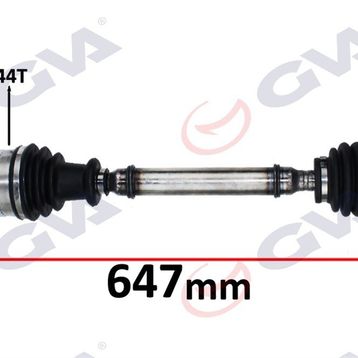 Gva 4411003 Sol Megane I 1.4/1.6 96-03 Abs'li 44 Diş 647 mm Komple Aks