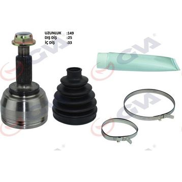 Gva 4411430K Renault Fluence 09- Megane IV 1.5 DCİ 6 Vites 25x33x52.7 148 mm Dış Ön Aks Kafası