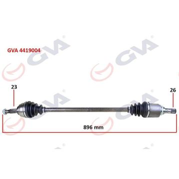 Gva 4419004 Ön Komple Sağ Clio IV-Symbol 1.5 Dci 12 Logan II-Sandero II-Stepway 1.5 Dci 10 Aks