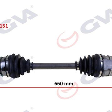 Gva 4471151 660 mm Corolla E15 Sol Komple Aks