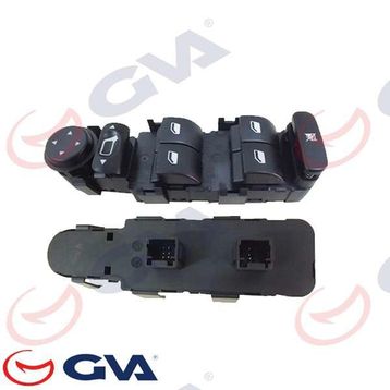 Gva 8050010 Citroen C4 Sol Dörtlü Ayna Ayarlı Çerçevesiz Cam Açma Anahtarı