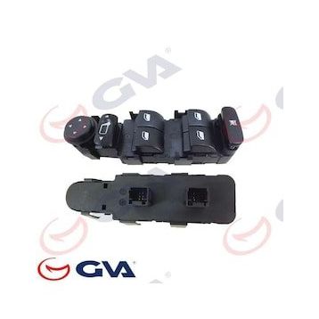 Gva 8050010 Citroen C4 Sol Dörtlü Ayna Ayarlı Çerçevesiz Cam Açma Anahtarı