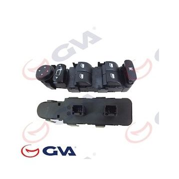 Gva 8050010 Citroen C4 Sol Dörtlü Ayna Ayarlı Çerçevesiz Cam Açma Anahtarı