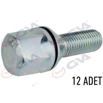 Gva 8810118 Renault 9-11 Pullu-Çinko-Beyaz Paket 12 Bijon Civatası