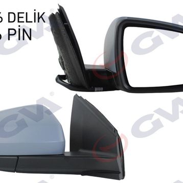 Gva VM-6390EHPR VW Polo 17- Elektrikli Isıtmalı Sinyalli Astarlı Konveks Sağ Dış Dikiz Aynası