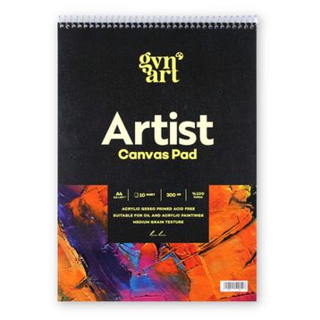 Gvn Art 300 gr A4 10 Yaprak Profesyonel Artist Canvas Pad Tuval Defter