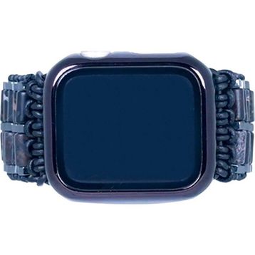 Gwelry Coal Wrap Jr 38/41 mm Apple Watch Uyumlu Siyah Unisex Akıllı Saat Kordon