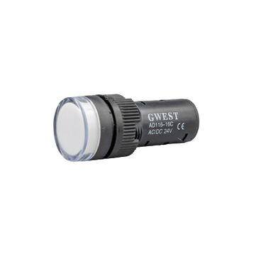 Gwest 16C-24V-B 24V 16 mm Beyaz Ledli Sinyal