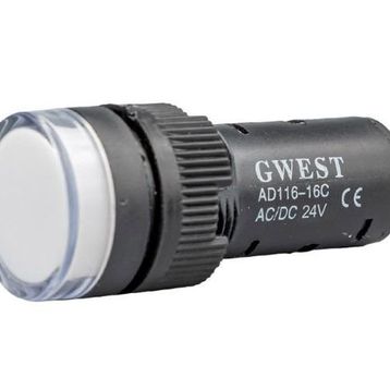 Gwest 16C-24V-B 24V 16 mm Beyaz Ledli Sinyal