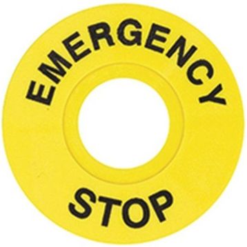 Gwest FD/60 60 mm Acil Stop Etiketi