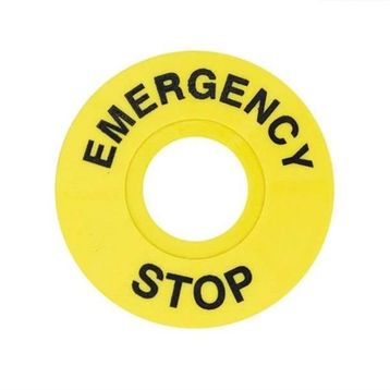 Gwest FD/60 60 mm Acil Stop Etiketi