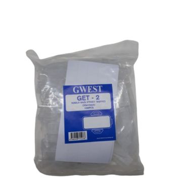 Gwest GET -2 20x45 mm 100 Adet Kablo Bağı Etiket Taşıyıcı