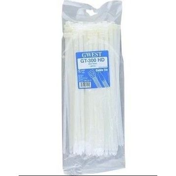 Gwest GT 300 HD UV 300x7.6 mm Beyaz 100 Adet Kablo Bağı
