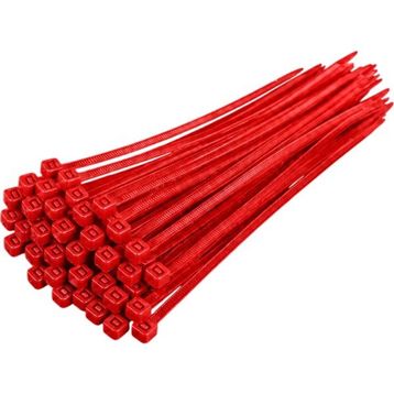 Gwest GT 300 STK 100 Adet 300x4.8 mm Kırmızı Kablo Bağı