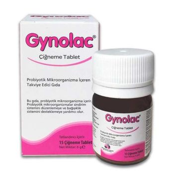 Gynolac Probiyotik 15 Çiğneme Tableti